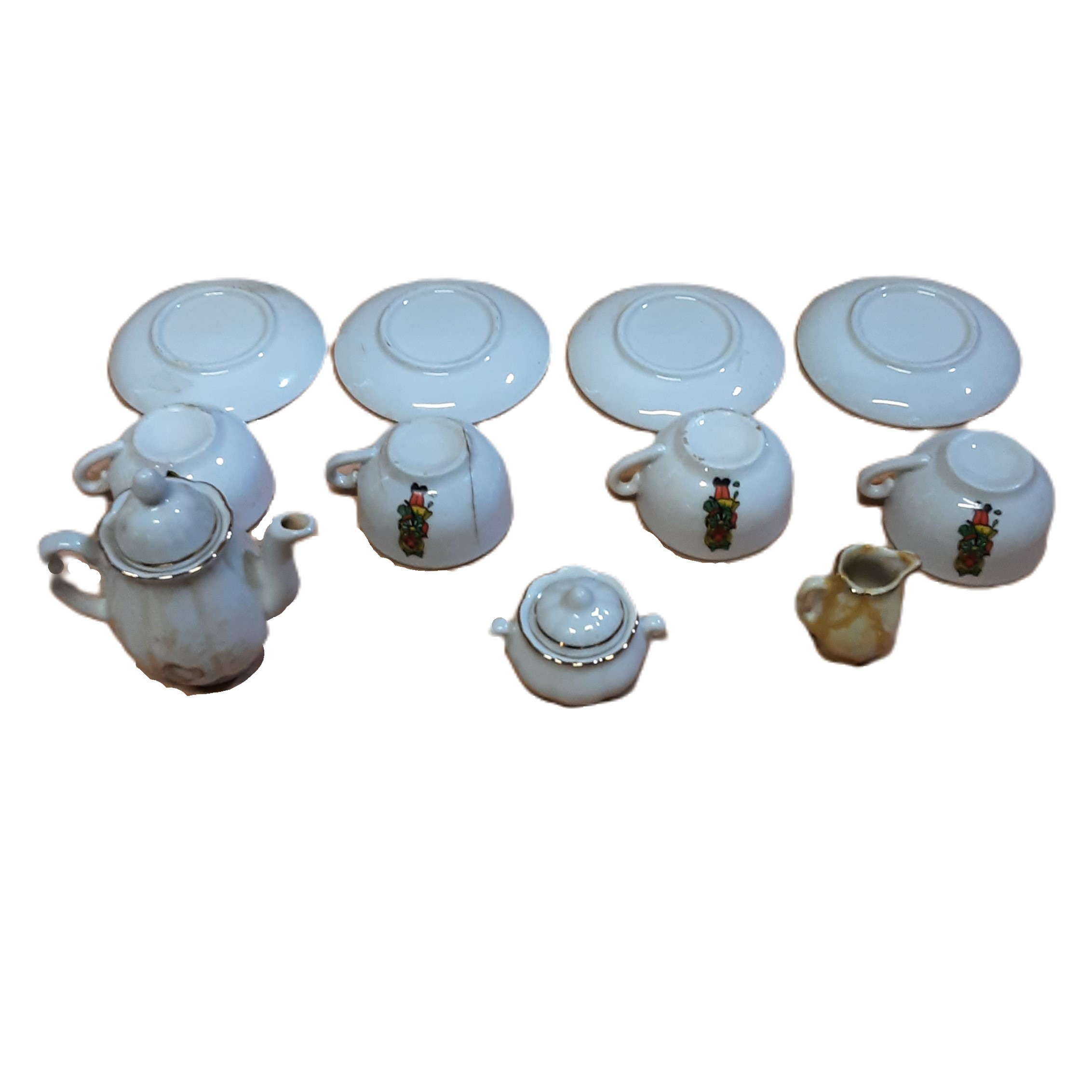 Dinette en porcelaine rétro emballage d'origine - Bon état - Photo 5